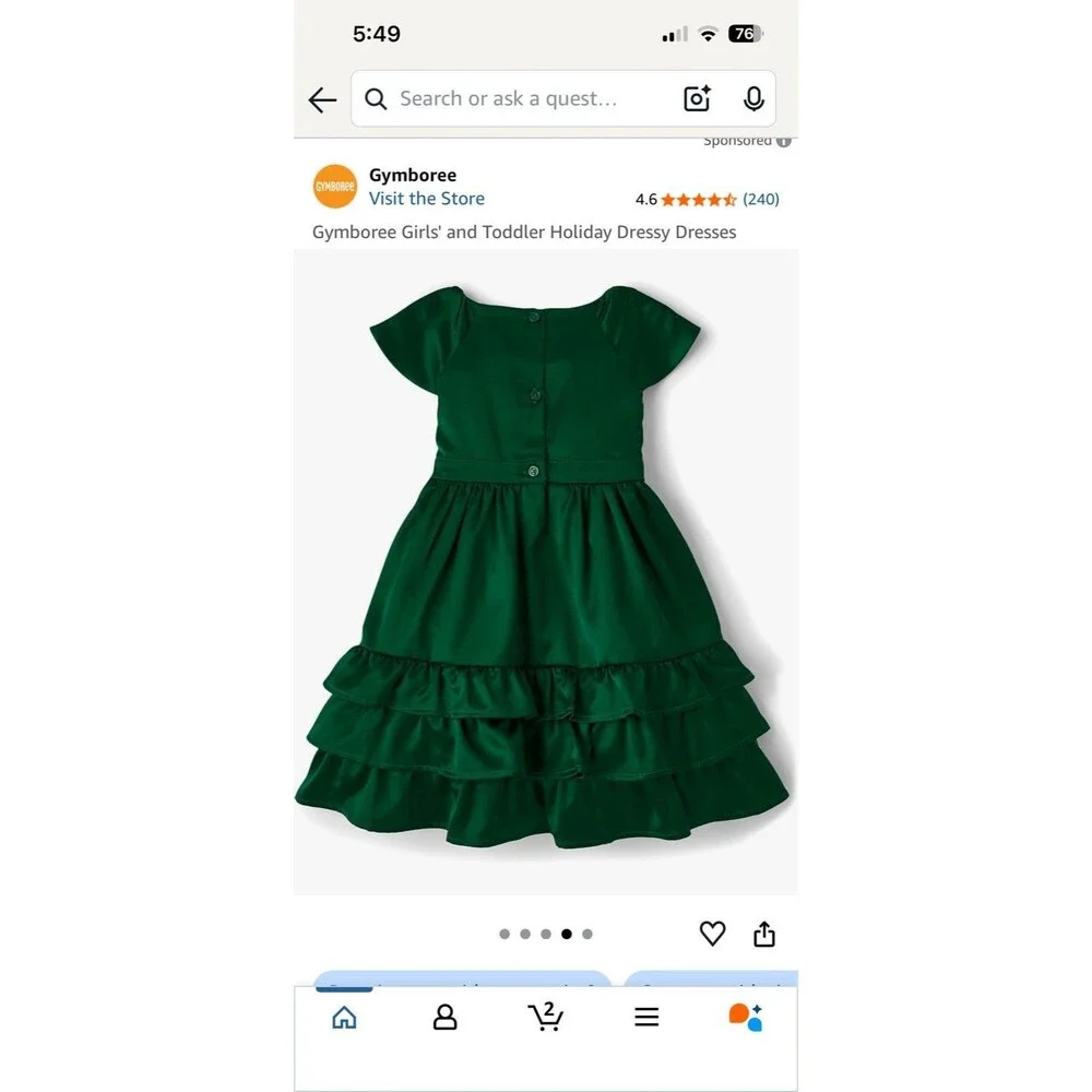 New Gymboree Girls Holiday Dressy Dresses Emerald Green Size 10